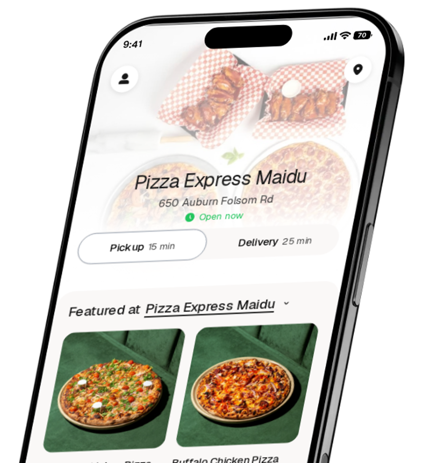 Pizza Express Maidu app preview